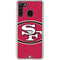 NFL San Francisco 49ers Large Logo Galaxy A21 Clear Case