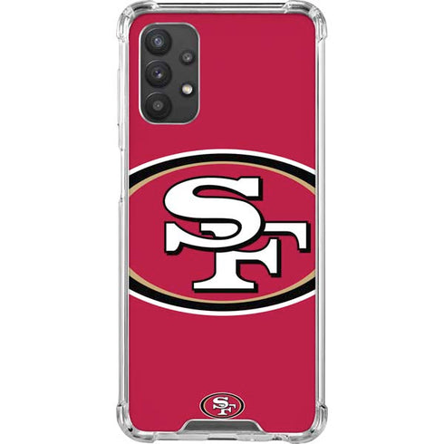 NFL San Francisco 49ers Large Logo Galaxy A32 5G Clear Case