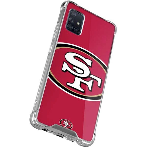 NFL San Francisco 49ers Large Logo Galaxy A51 5G Clear Case