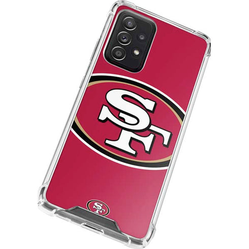 NFL San Francisco 49ers Large Logo Galaxy A52 5G Clear Case