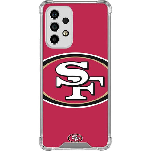 NFL San Francisco 49ers Large Logo Galaxy A53 5G Clear Case