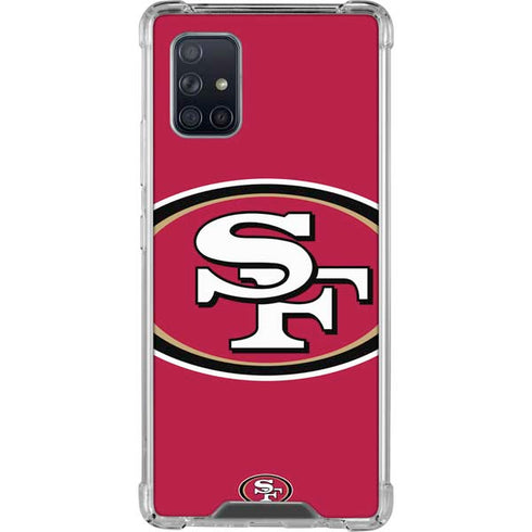 NFL San Francisco 49ers Large Logo Galaxy A71 5G Clear Case