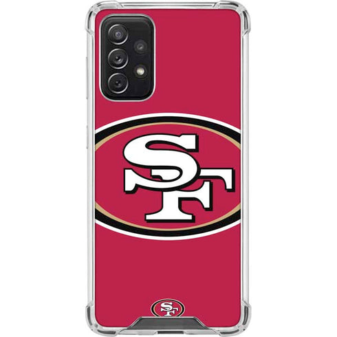NFL San Francisco 49ers Large Logo Galaxy A72 5G Clear Case