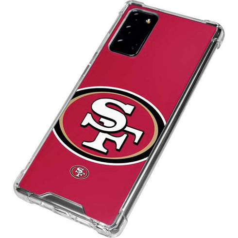 NFL San Francisco 49ers Large Logo Galaxy Note20 5G Clear Case