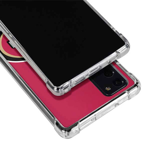 NFL San Francisco 49ers Large Logo Galaxy Note20 5G Clear Case