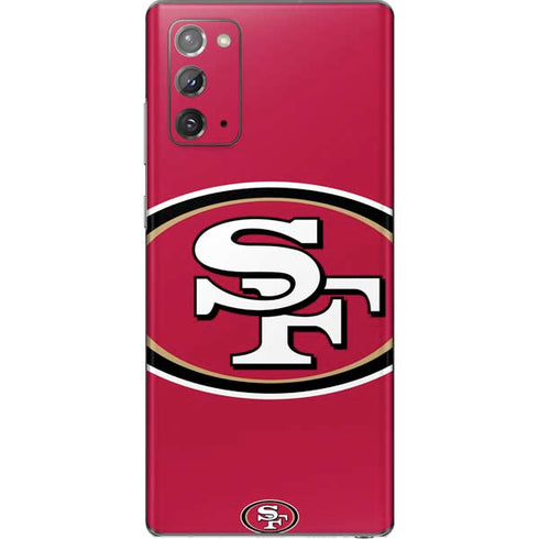 NFL San Francisco 49ers Large Logo Galaxy Note20 5G Skin