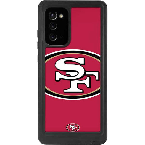 NFL San Francisco 49ers Large Logo Galaxy Note20 5G Waterproof Case