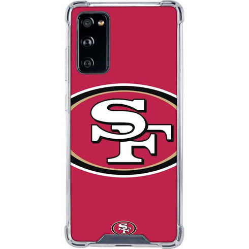 NFL San Francisco 49ers Large Logo Galaxy S20 FE Clear Case
