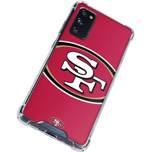 NFL San Francisco 49ers Large Logo Galaxy S20 FE Clear Case
