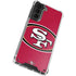 NFL San Francisco 49ers Large Logo Galaxy S21 5G Clear Case