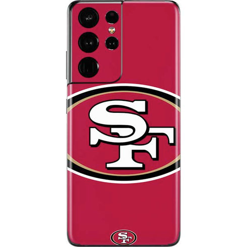 NFL San Francisco 49ers Large Logo Galaxy S21 Ultra 5G Skin