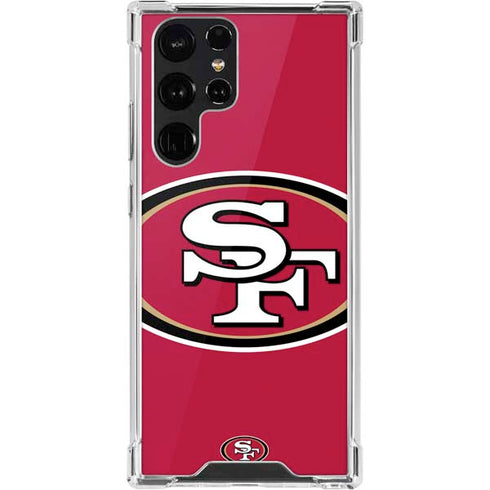 NFL San Francisco 49ers Large Logo Galaxy S22 Ultra Clear Case