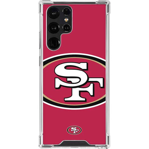 NFL San Francisco 49ers Large Logo Galaxy S24 Ultra Clear Case