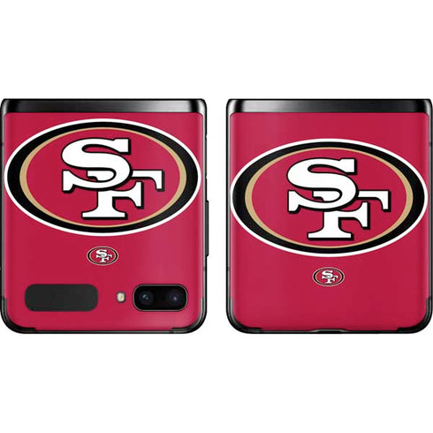 NFL San Francisco 49ers Large Logo Galaxy Z Flip Skin