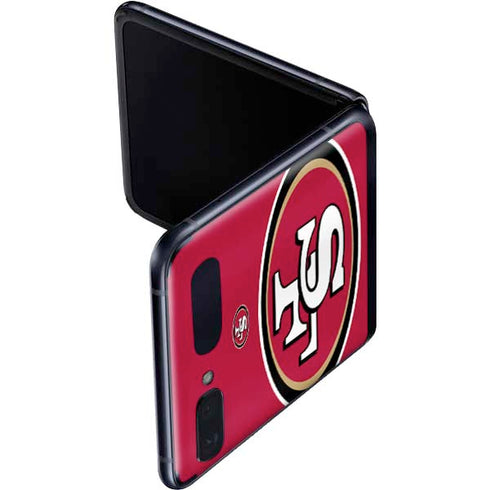 NFL San Francisco 49ers Large Logo Galaxy Z Flip Skin