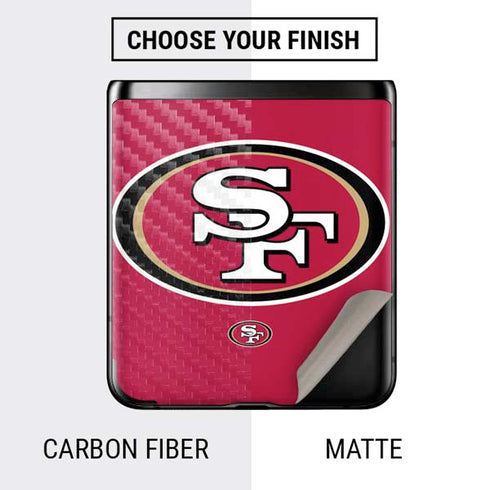 NFL San Francisco 49ers Large Logo Galaxy Z Flip Skin
