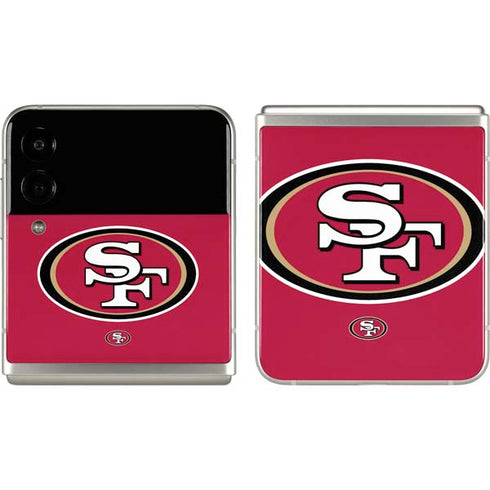 NFL San Francisco 49ers Large Logo Galaxy Z Flip3 5G Skin