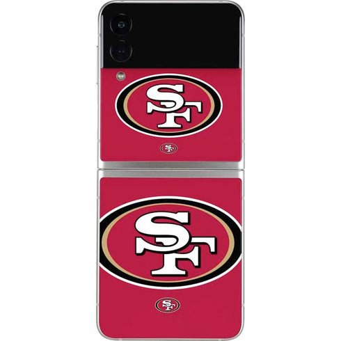 NFL San Francisco 49ers Large Logo Galaxy Z Flip3 5G Skin