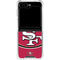 NFL San Francisco 49ers Large Logo Galaxy Z Flip5 5G Clear Case