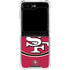 NFL San Francisco 49ers Large Logo Galaxy Z Flip5 5G Clear Case