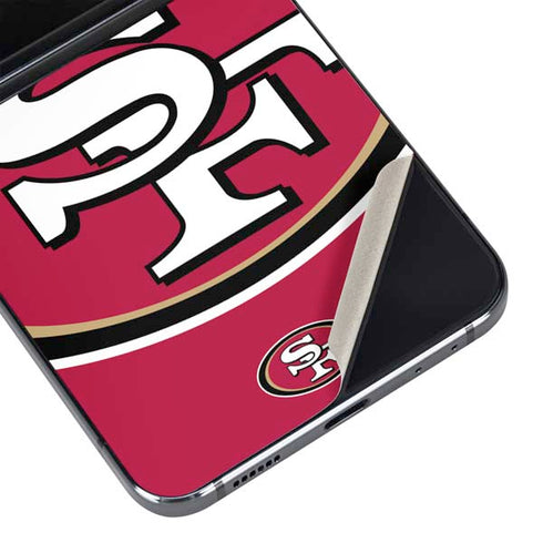 NFL San Francisco 49ers Large Logo Galaxy Z Flip5 5G Skin