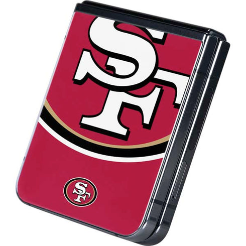 NFL San Francisco 49ers Large Logo Galaxy Z Flip5 5G Skin
