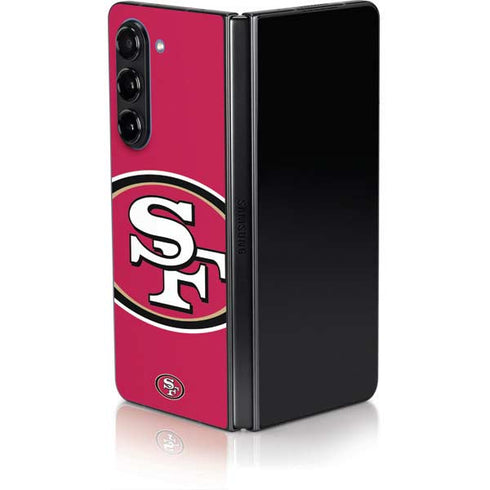 NFL San Francisco 49ers Large Logo Galaxy Z Fold5 5G Skin