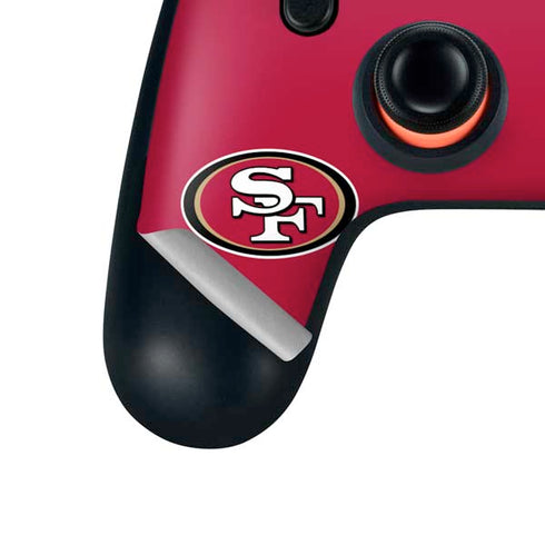 NFL San Francisco 49ers Large Logo Google Stadia Controller Skin