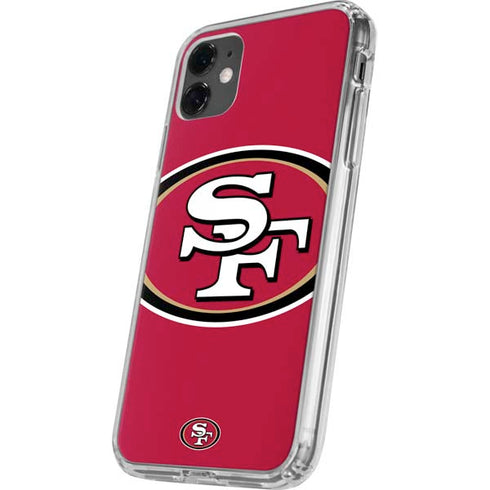 NFL San Francisco 49ers Large Logo iPhone 11 Clear Case