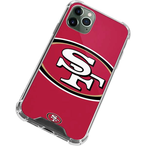 NFL San Francisco 49ers Large Logo iPhone 12 Pro Clear Case