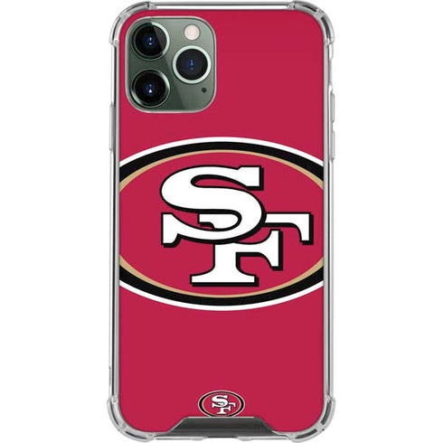NFL San Francisco 49ers Large Logo iPhone 12 Pro Max Clear Case