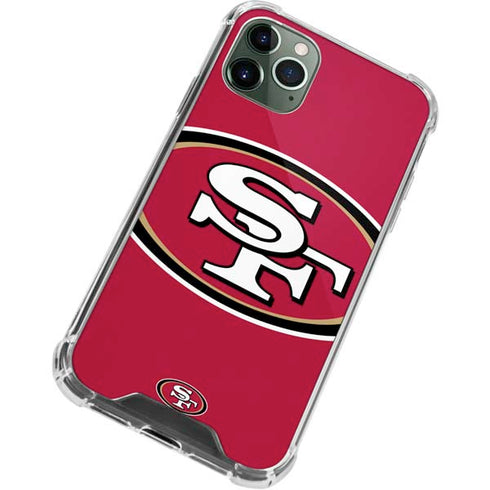 NFL San Francisco 49ers Large Logo iPhone 12 Pro Max Clear Case