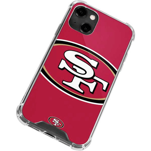 NFL San Francisco 49ers Large Logo iPhone 13 Clear Case