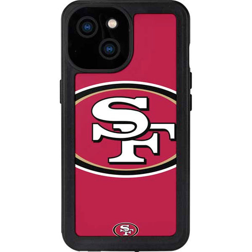 NFL San Francisco 49ers Large Logo iPhone 13 Mini Waterproof Case