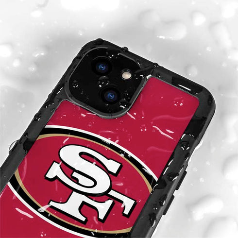 NFL San Francisco 49ers Large Logo iPhone 13 Mini Waterproof Case