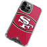NFL San Francisco 49ers Large Logo iPhone 13 Pro Clear Case