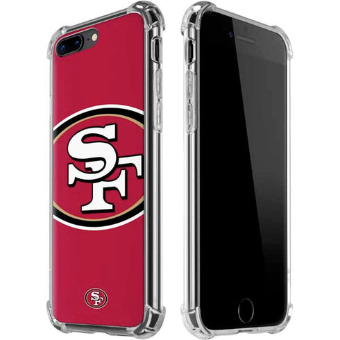 NFL San Francisco 49ers Large Logo iPhone 7/8 Plus Clear Case