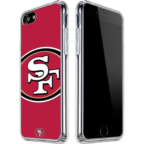 NFL San Francisco 49ers Large Logo iPhone SE (2nd & 3rd Gen) Clear Case