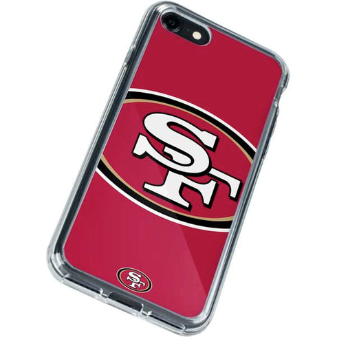 NFL San Francisco 49ers Large Logo iPhone SE (2nd & 3rd Gen) Clear Case