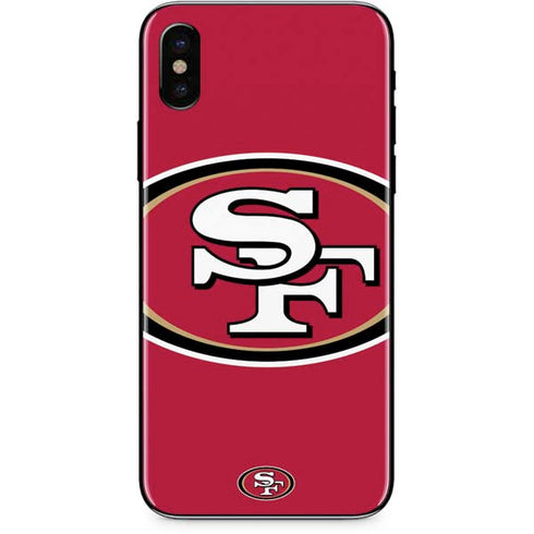 NFL San Francisco 49ers Large Logo iPhone X Skin