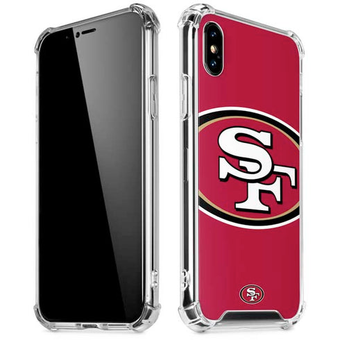 NFL San Francisco 49ers Large Logo iPhone X/XS Clear Case