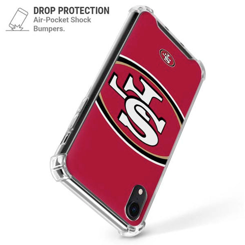 NFL San Francisco 49ers Large Logo iPhone XR Clear Case