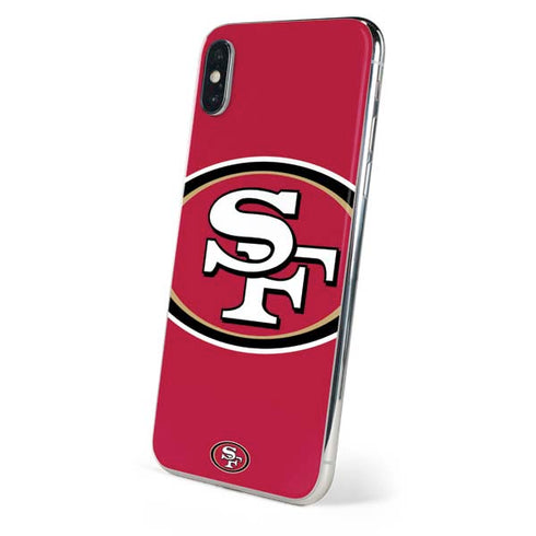 NFL San Francisco 49ers Large Logo iPhone XS Skin