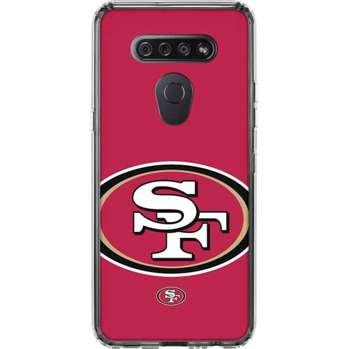 NFL San Francisco 49ers Large Logo LG K51/Q51 Clear Case