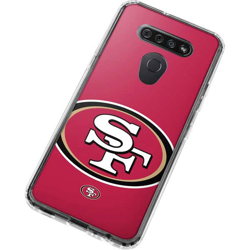 NFL San Francisco 49ers Large Logo LG K51/Q51 Clear Case