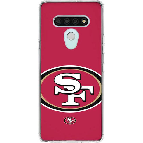 NFL San Francisco 49ers Large Logo LG Stylo 6 Clear Case