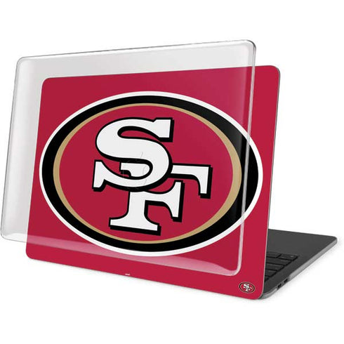 NFL San Francisco 49ers Large Logo MacBook Pro 16in (2019-20) Case plus Skin