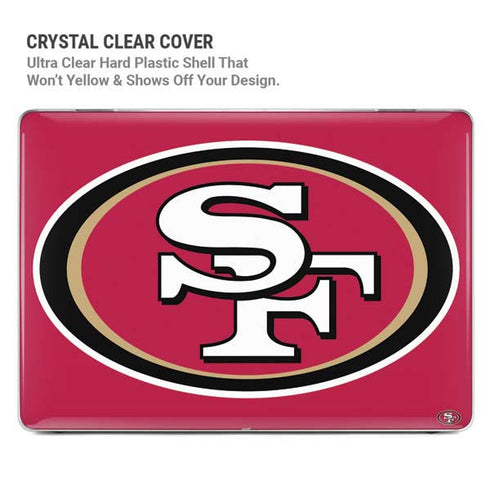 NFL San Francisco 49ers Large Logo MacBook Pro 16in (2021-25) Case plus Skin