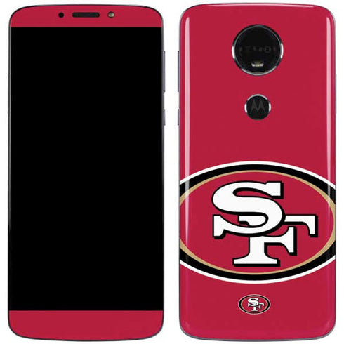 NFL San Francisco 49ers Large Logo Moto E5 Plus Skin