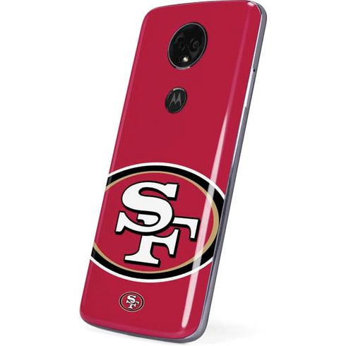 NFL San Francisco 49ers Large Logo Moto E5 Plus Skin